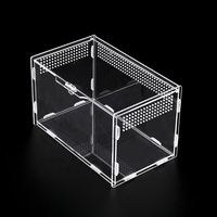 Vitrines en acrylique pour araignées sauteuses, enclos pour reptiles, cage, boîte, enclos en acrylique pour araignées tarantules