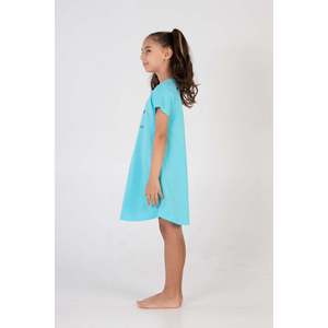 Vestido Túnica Ovalado para Niñas, Manga Corta con Cuello, Tallas 3-4/9-10 - Product Image 3