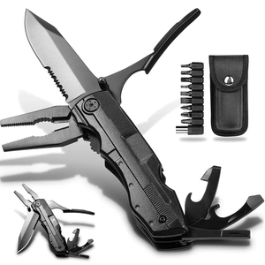 Pince multifonction pliable, couteau EDC, pince à vis, outil multifonction portable, outil de survie d'urgence pour le camping - Product Image 2