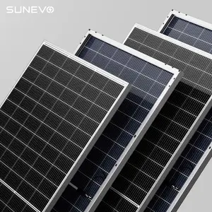 SunevoEuストックソーラーパネル単結晶500W540W 550W 560W 660W 680W 700Wオールブラック両面屋外ソーラーパネルMoodul