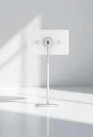 Téléviseur portable intelligent 24,5 pouces blanc avec écran tactile, système d'exploitation Android, 8 Go + 128 Go de stockage, support rotatif, LED FHD, pour salle de bain