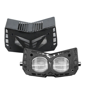 Phare de moto Qideguan Bat, 12V LED, double faisceau, étanche IP67, pour système d'éclairage de moto - Product Image 1