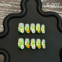 Faux Ongles de Mode en Gros, Prêts à Poser, en Acrylique, Couverture Complète, Formes Stiletto, Papillon, Amande, Carré, pour Doigts et Orteils, avec Colle, CE Personnalisé