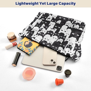 กระเป๋าถือสะพายไหล่ขนเฟอร์เทียมลายแมวน่ารักสำหรับผู้หญิง ขนาดใหญ่ แฟชั่นใหม่ - Product Image 5