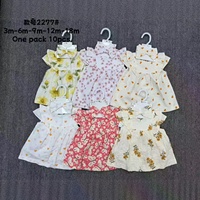 Conjunto de Tres Piezas de Vestido Jacquard para Niñas, Top con Cuello de Muñeca + Pantalones Cortos + Diadema, Ropa de Verano para Niñas