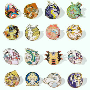 Broche de col en métal émaillé de forme spéciale Pikachu, motif dessin animé, logo anime mignon, design personnalisé 2025, pour chapeau et broche de poche - Product Image 1