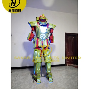 Nuevo traje de Robot de fiesta para adultos de lentejuelas escenario salón de baile Cosplay y conjuntos de ropa de actuación de Flamenco LED disfraz Robot para adultos - Product Image 6