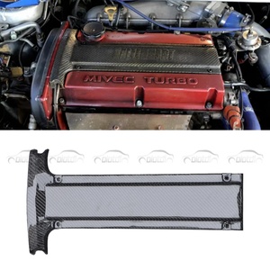 Plaque de refroidissement décorative en fibre de carbone pour capot moteur de voiture Mitsubishi Evolution EVO 8 Lancer 2003-2005 - Product Image 2