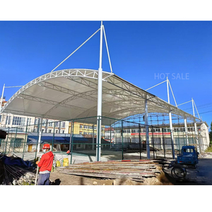 Estructura Tensada Removible y Permanente en Oferta, Carpa Deportiva de PVDF para Estadios, Techo para Canchas de Pádel, Tenis y Baloncesto - Product Image 1