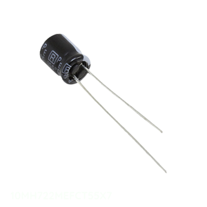 Condensateur Radial TH 22 µF 20% 10V à Passage Traversant 22uF 10MH722MEFCT55X7 CAP ALUM 22UF 20% 10V – Distributeur Agréé - Product Image 1