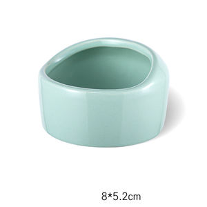 Warna-warni keramik pemberi makan anjing bubuk hewan peliharaan mangkuk air makanan kucing hewan peliharaan mangkuk pengumpan - Product Image 2