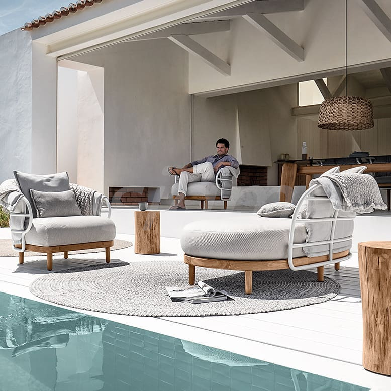 Outdoor seating modern furniture sofa high end handmade sofa set designs adirondack chair sectional