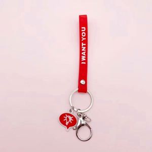 Bracelet en silicone personnalisé pour le sport, porte-clés anti-perte avec logo, vente en gros - Product Image 2