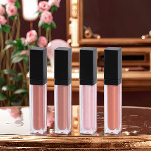 أحمر شفاه سائل بالجملة مقاوم للماء وغير لامع وعالي اللمعان ويدوم طويلاً بملصق خاص، ملمع شفاه نباتي شفاف ولامع - Product Image 1