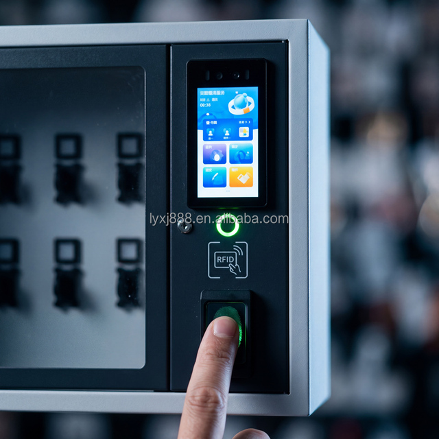 XinJu  Biometric Fingerprint Smart Key Cabinet RFID Key Management System Digital Key Lock Box for Hotel Car Rental
