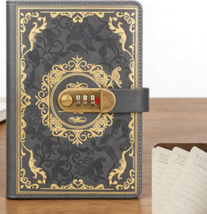 Carnet de notes A5 rétro avec serrure, carnet créatif épaissi pour étudiants, papeterie - Product Image 4