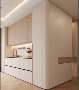 Arc Cupboard Sideboard Multi-functional Hallway <b>Cabinet</b> with Arc Process Customized Dining Room Furniture Sets - Product Image 2