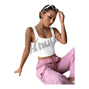 2025 Breathable Lightweight Women's Casual Athletic Tank <b>Top</b> Knitted Sleeveless Gym Workout <b>Racer</b> <b>Back</b> Crew Neck Long <b>Top</b> - Product Image 1
