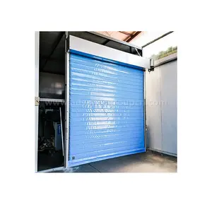 Automatic Freezer Fast Cold Room Warehouse Insulated High Speed Door Rapid Roll PVC Door