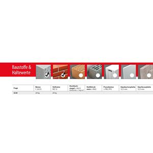 Tapón de pared de expansión TOX Fuge 4x20mm - Product Image 2