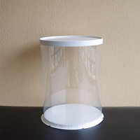 Petite boîte ronde transparente pour gâteaux de 4, 5 ou 6 pouces Kis Kerek Tortadoboz