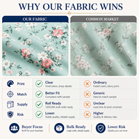 Tissu tissé 100 % coton imprimé sur toute la surface, 120 GSM, pour chemises, blouses, jupes et vêtements de plage pour filles et garçons, en rouleau en gros