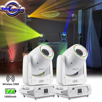Bothlighting BPM Spots 100W LED Moving Head Licht Batteriebetrieben Kabellos DMX Bühnen-Hochzeits-DJ-Club-Party-Beleuchtung