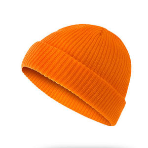 Gorro corto de moda <span class=keywords><strong>para</strong></span> hombre, gorro barato en blanco, gorro Docker, gorro de invierno cálido de punto <span class=keywords><strong>para</strong></span> hombre, vestido informal al aire libre - Product Image 3