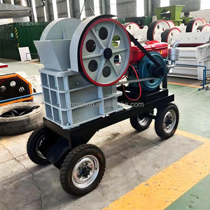 Trituradora de mandíbula tipo neumático móvil pequeña y barata, equipo de procesamiento de minerales y trituradora de mandíbula de piedra en África - Product Image 6