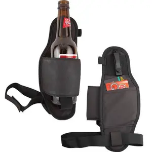 Vente en gros mode personnalisé bouteille de bière hanche étui taille jambe sac, convient aux canettes et bouteilles de 12 oz