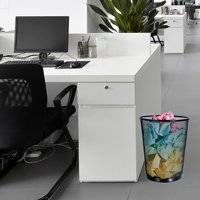 Vente en gros de poubelle en acier inoxydable 2024 Corbeille à papier à déchets humains simple sans couvercle Prix bon marché Seau de stockage pour les ordures