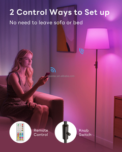 Lampada <span class=keywords><strong>da</strong></span> <span class=keywords><strong>Terra</strong></span> RGB con Telecomando per Atmosfera, Decorazione per Soggiorno, Studio e Camera <span class=keywords><strong>da</strong></span> Letto, Lampada <span class=keywords><strong>da</strong></span> <span class=keywords><strong>Terra</strong></span> Componibile - Product Image 6