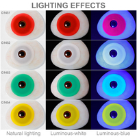 Livraison Gratuite – Nouvelles Lentilles de Contact Colorées Psyeche Lumineuses 17mm – Lentilles Annuelles Souples à Effet UV