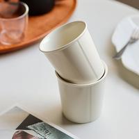 Tasse à café en céramique personnalisée OEM, motif couleur, sans anse, finition mate, vente en gros pour cafés