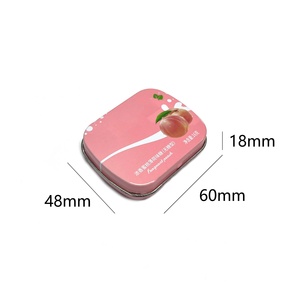 Boîte en étain carrée miniature de qualité alimentaire personnalisée |   Conteneur de stockage en métal avec couvercle pour l'emballage alimentaire en gros - Product Image 2