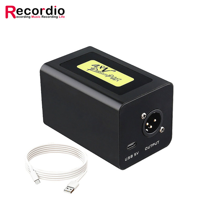 Recordio GAZ-PS1 Phantom Power 48V for Microphone with Type-C 5V Input for Wholesalers