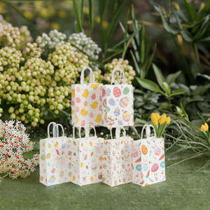 Recycled Materials Paper Handle <b>Bag</b> Gift Favor <b>Sweet</b> Packaging <b>Bags</b> <b>for</b> Easter <b>Party</b> Decoration Supplies - Product Image 2