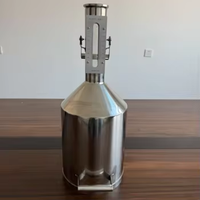 Jauges en acier inoxydable de 10 L/20 L, instruments de calibrage du carburant, compteurs de mesure, bidon de mesure