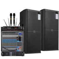 SRX-725 Enceinte de sonorisation double 2 voies pleine fréquence avec deux haut-parleurs de 15 pouces pour salle de fête, équipement audio disco, enceintes Line Array