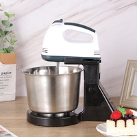 Mélangeur électrique de table 2L pour pâte à gâteau batteur à oeufs mélangeur à main pour crème à fouetter avec bol à mélanger