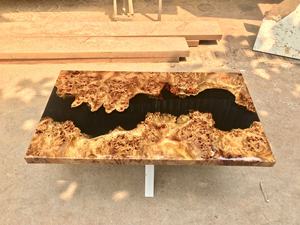 Nouveau style de vie pour vos meubles : Plateau de table en bois naturel massif avec résine époxy, haute résistance et durabilité - Product Image 2
