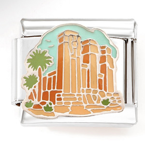 Astilla italiana encantos pulsera de acero inoxidable negro luz Luna forma hombres mujeres DIY pulsera Día de San Valentín módulo elástico regalo - Product Image 6