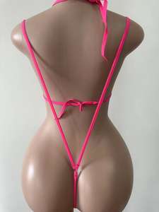 Hot Selling Women's Sexy Lingerie Set Fashionable Three-Point Neck Hanging Bikini Erotic Set Two-Piece Set - Product Image 6