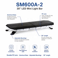 Barre lumineuse d'avertissement LED certifiée ECE R65 R10 SAE J845 E-Mark, 12V-24V, pleine taille, avec fonction stroboscopique pour ambulance et camion de pompiers