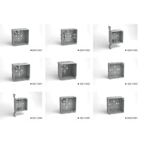 Boîtiers carrés soudés 4x4 de 1-1/2 pouces de profondeur, approuvés ROHS, pour extérieur, étanches IP65, anti-poussière, en métal, durables, pour conduites électriques