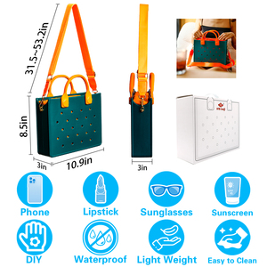 Waterproof EVA Beach Tote <strong>Bag</strong> for Women with Punch Holes DIY Shoe Charm Decoration Shoulder Handbag Travel Lady <strong>Bag</strong> Handbag 2025 - Product Image 5