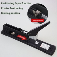 Agrafeuse robuste, capacité de 100 feuilles, agrafeuse de bureau manuelle entièrement métallique pour documents épais, utilise des agrafes 23/6-23/13