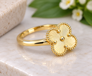 24K Gold Ring 5.30 Gram Handmade Fancy Tri Color Gold Ring for Women Wedding Function <b>Jewellery</b> Traditional Design - Product Image 6