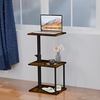 Table d'appoint de salon moderne et minimaliste transfrontalière, design relevable, bureau multi-niveaux en forme de C pour chambre/étude/ordinateur portable, solide