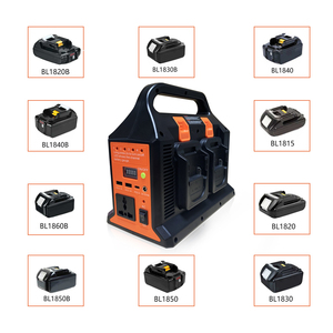 Xách tay 300W 110V-230V biế<span class=keywords><strong>n</strong></span> tầ<span class=keywords><strong>n</strong></span> ngoài trời cho điệ<span class=keywords><strong>n</strong></span> khẩ<span class=keywords><strong>n</strong></span> cấp cho cắm trại LED/TYPE-C sạc tương thích Makita cho Bosch cho Dewa - Product Image 5